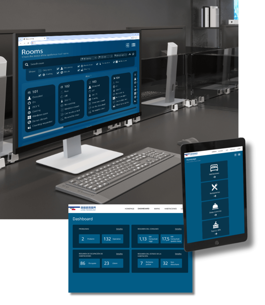 Soluzioni domotiche per hotel - software