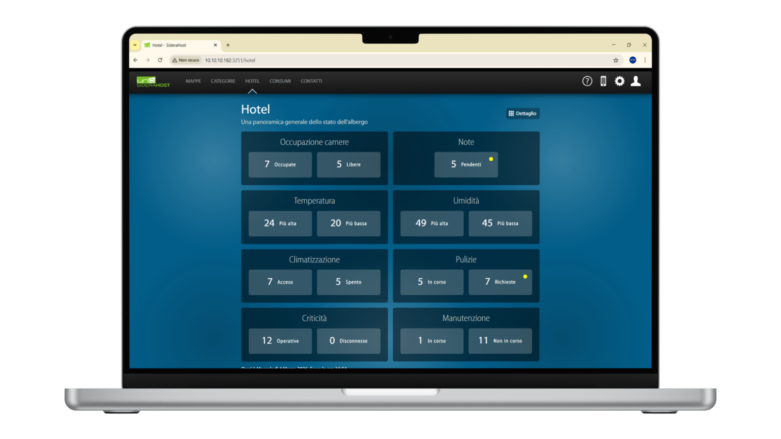 SideraHost on desktop and tablet